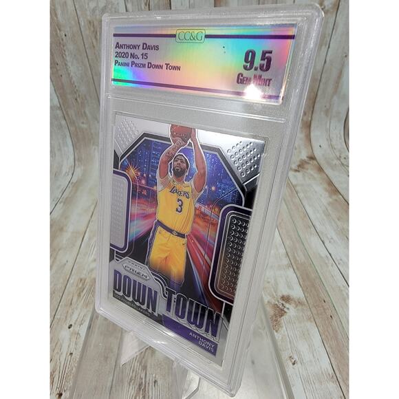 2020-21 Panini Anthony Davis Downtown Silver Prizm Insert #15 LA Lakers CCG 9.5 - Picture 4 of 5